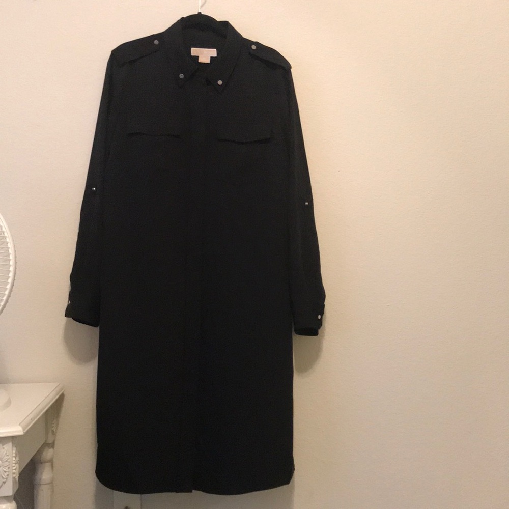 2X Michael Kors black shirt dress